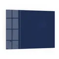 Produktbild: DEQORI Küchenrückwand Glas | Unifarben - Dunkelblau | 80x60 cm | Bad- oder Herd-Rückwand | Herdblende Spritzschutz für Küche & Badezimmer | moderne Deko für Fliesenspiegel