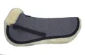Produktbild: Engel Reitsport | SAKIS1-L-GRA-MED | Sattelkissen mit echtem Merino Lammfell | Fellrand vorne | Steppstoff grau Fell med. | Grösse L