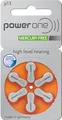 Produktbild: PowerOne 13 - Zink-Luft Hörgeräte Knopfzelle - 6er Pack