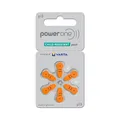Produktbild: Power One 6er-Pack Hörgeräte-Batterien p13 (orange), 1,45 Volt, 300 mAh