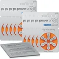 Produktbild: 60x VARTA powerone Hörgerätebatterien P13 orange (10x 6er Bl.) + Reinigungstuch