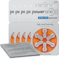 Produktbild: 30x VARTA powerone Hörgerätebatterien P13 orange (5x 6er Bl.) +Reinigungstuch