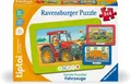 Produktbild: 3 x 6 Teile Ravensburger Puzzle tiptoi 3 erste Puzzles Fahrzeuge 00227