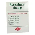 Produktbild: Betteinlage 100x90cm weiss Gummiplatte 0,3 mm