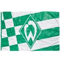 Produktbild: SV Werder Bremen Hissfahne Raute 180x120 Fahne Flagge Fanartikel Logo grün/weiß
