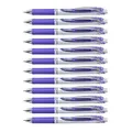 Produktbild: Pentel EnerGel XM BL77 Gelschreiber mit Druckmechanik, lila (12 Stück)