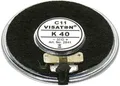 Produktbild: Visaton K 40 - 50 Ohm 1.6 Zoll 4cm Kleinlautsprecher 1W 50Ω Schwarz Kunststoff-Membran