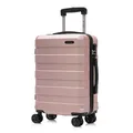 Produktbild: Koffer Trolley Reisekoffer Suitcase, Rollkoffer Handgepäck ,mit 4 Rollen360°, Hartschalenreisekoffer, Zahlenschloss, Weicher Gummigriff(XL, Roségold)