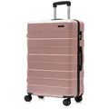 Produktbild: YONSLY Handgepäckkoffer Reisekoffer Trolley Handgepäck Hartschale, 4 Rollen, Zahlenschloss, ABS-Hartschale, 360°-Rollen, weicher Gummigriff 76 cm