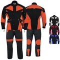 Produktbild: German Wear Motorradkombi GW302K (Spar-Set, 2-tlg., mit Protektoren, Motorradjacke & Motorradhose) 2-teiler Motorradjacke + Motorradhose orange 62/5XL