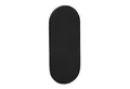Produktbild: SO-TECH® Türbeschlag selbstklebende Edelstahl Tür-Rosetten mit 3M-VHB-Klebepad (1 St), Blindrosette oval 65x28x2mm schwarz