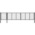 Produktbild: vidaXL Gartentor Stahl 500x75 cm Anthrazit 144334