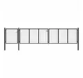 Produktbild: vidaXL Gartentor, Gartentor Stahl 500×75 cm Anthrazit