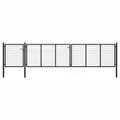 Produktbild: vidaXL Gartentor Stahl 500×75 cm Anthrazit NEU