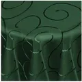 Produktbild: DecoHomeTextil Heimtextilmanufaktur Tischdecke Kringel Circle Tafeldecke Ornamente Damast Tischdecke grün Rund 160 cm