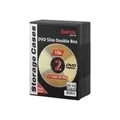 Produktbild: Hama DVD-ROM Slim Double Box - Slim Jewel Case für Speicher-DVD - Kapazität: 2 DVD - Schwarz (Packung mit 10) (51184)