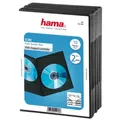 Produktbild: Hama DVD-Doppel-Leerhülle Slim, 10er-Pack, Schwarz