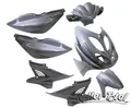 Produktbild: Verkleidungsset anthrazit blau metallic 9 Teile YAMAHA Aerox MBK Nitro Bodypart