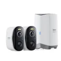 Produktbild: Baseus Security N1 Plus Outdoor Kamera 2K 2-Cam Kit Weiß EU
