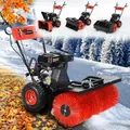 Produktbild: Benzin Kehrmaschine Schneefräse Schneeschieber 4,8kw(6,5ps) 80cm Arbeitsbreite Elektrostart Schnellwechsel-system 4in1 Gerät - Brast