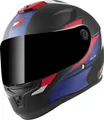 Produktbild: FC-Moto FF114B Zeron Helm, schwarz matt/rot/blau/weiß, XS