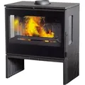 Produktbild: 3Scheiben-Gusskaminofen Plamen ECO 50, ext. Zuluft- 12kW - Schwarz