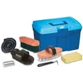Produktbild: Kerbl Putzbox für Pferde mit 7 Pflegeutensilien Blau 321775
