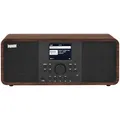 Produktbild: IMPERIAL DABMAN i205 – Internetradio/DAB+ (2 × 15 Watt, Streamingdienste, Bluetooth, Webradio, UKW-Radio, Farbdisplay, App-Steuerung, Wecker) – Holzoptik