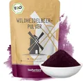 Produktbild: Wilde Heidelbeere bio Pulver - gefriergetrocknetes Wildheidelbeerpulver bio - EU-Landwirtschaft - Vaccinium Myrtillus - ohne Zusätze (200 g (1er Pack))