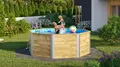 Produktbild: Massivholzpool 593, inkl. Leiter B x T x H 310 x 310 x 116