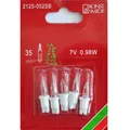 Produktbild: Ersatzbirnen für Fensterbilder weiß 7V 0,98W 5er Konstsmide 2125-052 xmas