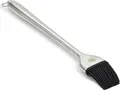 Produktbild: Edelstahl Grillpinsel | BBQ Pinsel für Grill & Küche - mit abnehmbaren Silikon Borsten