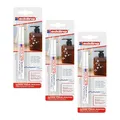 Produktbild: 3x Edding Glanzlackmarker Weiß 1-2 mm Lackstift Permanent wasserfest Rundspitze