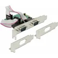 Produktbild: Delock PCI Express Karte > 2 x Seriell RS-232 High Speed 921K mit Spannungsversorgung (89641)