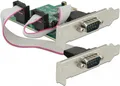 Produktbild: DeLock PCI Express Card > 2 x Serial RS-232 High Speed 921K with Voltage supply - Serieller Adapter - PCIe 2.0 - RS-232 x 2
