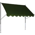Produktbild: ANGERER FREIZEITMÖBEL Klemmmarkise, grün, Stahl/Polyester, Selbstmontage - gruen