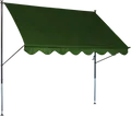 Produktbild: Angerer Klemmmarkise Standard 150 cm uni grün Balkonmarkise ohne Bohren