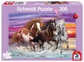 Produktbild: Puzzle 200 elementów. Trzy dzikie konie