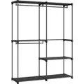 Produktbild: Songmics Kleiderschrank 138 cm x 43 cm x 182 cm Schwarz