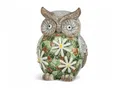 Produktbild: Eule Figur 31 cm mit Mosaik - Farbenfrohe Frühlingsdeko