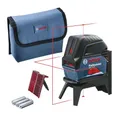 Produktbild: Bosch Professional Kreuzlinienlaser GCL 2-15 mit Halterung, 3x AA Batterien, Zieltafel, Schutztasche, Einlage für L-BOXX, Karton (Arbeitsbereich: 15m)
