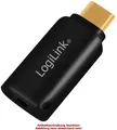 Produktbild: LogiLink USB-C - Audio-Adapter, schwarz