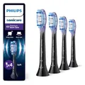 Produktbild: Philips Sonicare G3 Premium Gum Care, Original Ersatzbürstenköpfe, Schwarz, 4er-Pack, HX9054/88