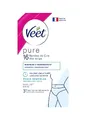 Produktbild: VEET Pure – 16 Streifen aus kaltem Wachs für empfindliche Haut – empfohlen von Dermatologen – langanhaltende Haarentfernung