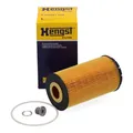 Produktbild: HENGST E314H01D58 Ölfilter + Schraube für AUDI A8 (4H D4) 6.3 W12 quattro 500 PS