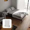Produktbild: Wallbedking - Murphy Schrankbett Vertikal Studio 160x200 cm (King-Size Doppelbett) – Platzsparendes verstecktes Wandklappbett für Gästezimmer, Studios und kleine Räume