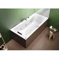 Produktbild: RIHO Lugo Rechteck-Badewanne, Version rechts, mit Bliss-System, Einbau, 2-Sitzer, weiß, B135005005, Ausführung: 190x80x47,5cm, Nutzinhalt: 235 Liter