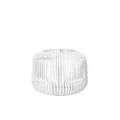 Produktbild: blomus Laterne Lito | White | Größe XS | 14L x 14B x 10H cm | Kerzenhalter Weiß | Windlicht aus Edelstahl | Laterne Deko | Indoor Windlicht