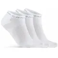 Produktbild: Craft Socken Trainingssocke CORE Dry Shaftless Short (atmungsaktiv) weiss - 3 Paar weiß 34-36