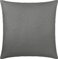 Produktbild: Erwin Müller Kuschelkissenbezug, Kissenhülle Nürnberg Doppel-Jersey, grau Größe 40x40 cm - strapazierfest, temperaturausgleichend, mit Reißverschluss